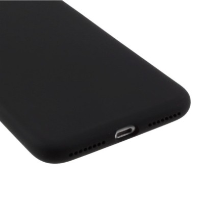 Apple iPhone 7 Plus (iPhone 8 Plus) juodas kieto silikono TPU ploniausias pasaulyje dėklas - nugarėlė / Priedai.lt
