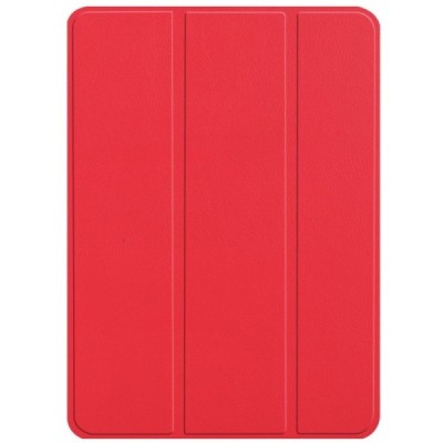 Apple iPad Pro 12.9" 2018 atverčiamas raudonas odinis dėklas - knygutė / Priedai.lt