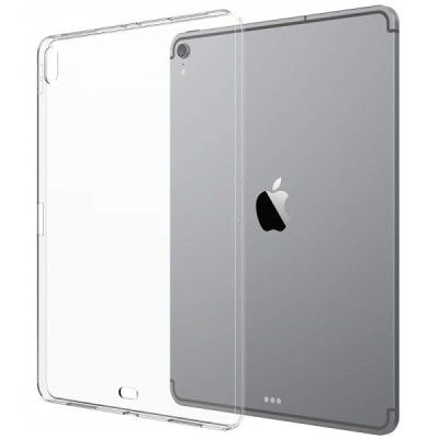 Apple iPad Pro 12.9" 2018 kieto silikono TPU skaidrus dėklas - nugarėlė / Priedai.lt