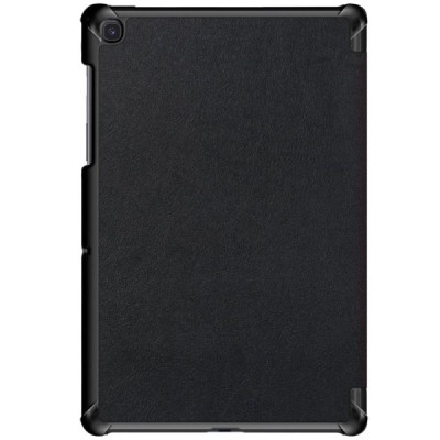 Samsung Galaxy Tab S5e (T720, T725) atverčiamas juodas odinis dėklas - knygutė (sulankstomas) / Priedai.lt