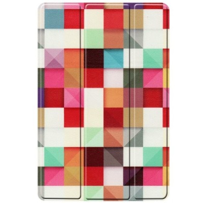 Samsung Galaxy Tab S5e (T720, T725) „Cubes“ atverčiamas spalvotas dėklas - knygutė / Priedai.lt