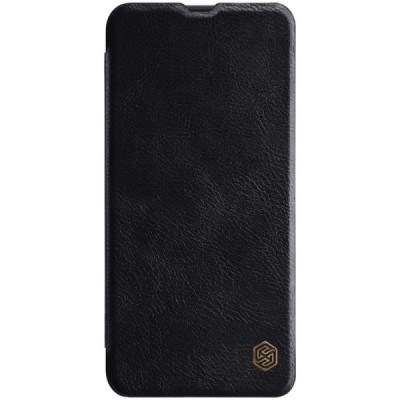 Prabangus „Nillkin“ Qin serijos juodas odinis atverčiamas Samsung Galaxy A50 A505F (A50s A507F, A30s A307F) dėklas / Priedai.lt