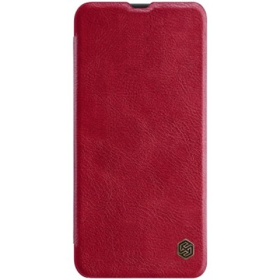 Prabangus „Nillkin“ Qin serijos raudonas odinis atverčiamas Samsung Galaxy A50 A505F (A50s A507F, A30s A307F) dėklas / Priedai.l