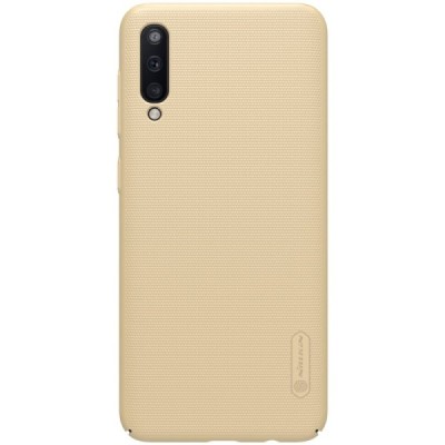 Samsung Galaxy A50 A505F (A50s A507F, A30s A307F) Nillkin Frosted Shield auksinis plastikinis dėklas / Priedai.lt