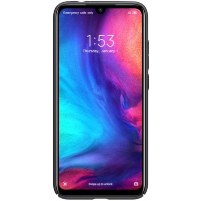 Xiaomi Redmi Note 7 (Redmi Note 7 Pro) Nillkin Frosted Shield juodas plastikinis dėklas / Priedai.lt
