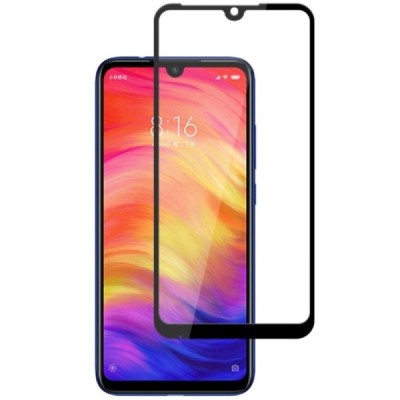 Xiaomi Redmi Note 7 (Redmi Note 7 Pro) „Mocolo“ 9H Tempered Glass sustiprintos apsaugos juodas pilnai dengiantis apsauginis ekra