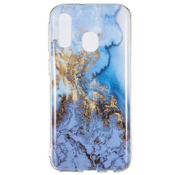 „Marble“ Kõva silikoon (TPU) kaaned - sinine (Galaxy A40)