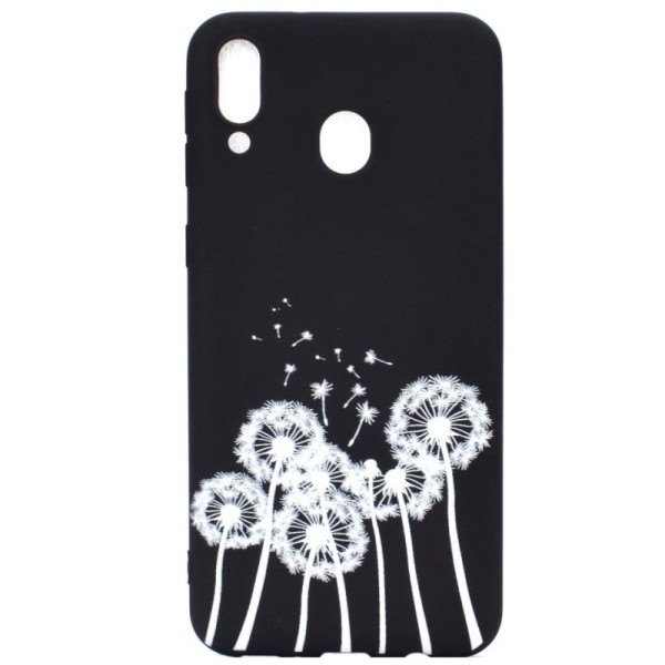 „Dandelion“ Kõva silikoon (TPU) kaaned - must (Galaxy A40)