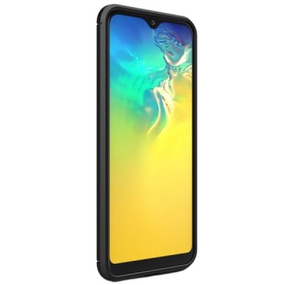 Samsung Galaxy A20e (A202F) „Carbon“ kieto silikono TPU juodas dėklas - nugarėlė / Priedai.lt