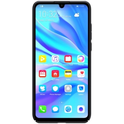 Nillkin Frosted Shield Huawei P30 Lite juodas plastikinis dėklas / Priedai.lt