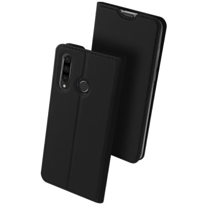 „Dux Ducis“ Skin serijos Huawei P30 Lite juodas odinis atverčiamas dėklas / Priedai.lt