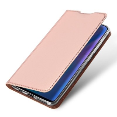 „Dux Ducis“ Skin serijos Huawei P30 Lite rožinis odinis atverčiamas dėklas / Priedai.lt