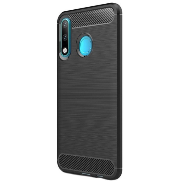 „Carbon“ Kõva silikoon (TPU) kaaned - must (P30 Lite)