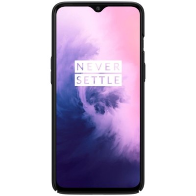 Nillkin Frosted Shield OnePlus 7 (OnePlus Seven) juodas plastikinis dėklas / Priedai.lt