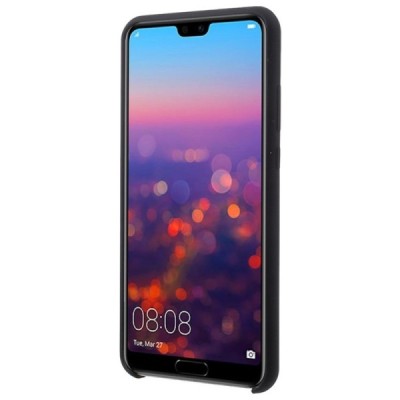 Huawei P20 Shell kieto silikono (TPU) dėklas juodas - nugarėlė | Priedai.lt