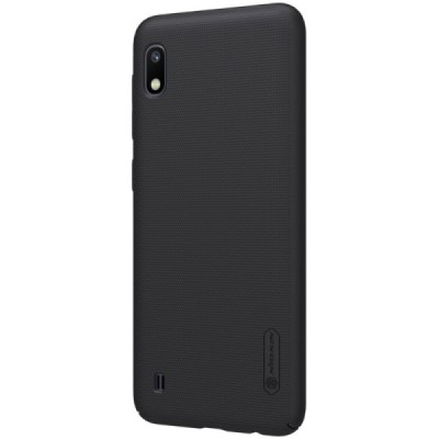 Samsung Galaxy A10 (A105F) Nillkin Frosted Shield juodas plastikinis dėklas / Priedai.lt