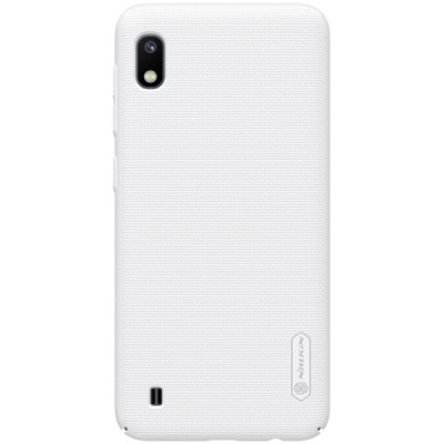 Samsung Galaxy A10 (A105F) Nillkin Frosted Shield baltas plastikinis dėklas / Priedai.lt