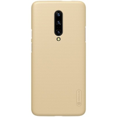 Nillkin Frosted Shield OnePlus 7 Pro auksinis plastikinis dėklas / Priedai.lt