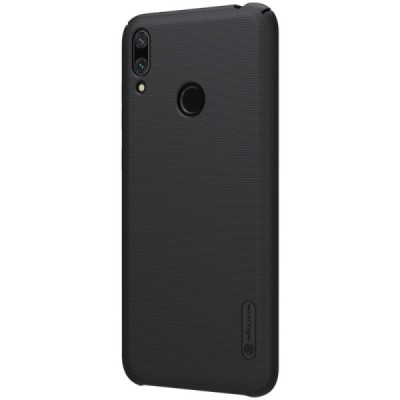 Huawei Y7 2019 (Y7 Prime 2019) Nillkin Frosted Shield juodas plastikinis dėklas / Priedai.lt