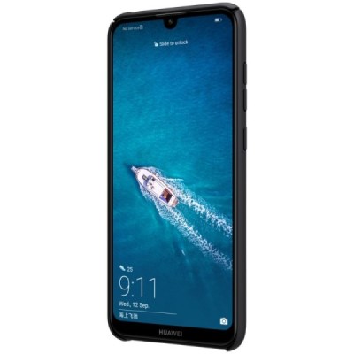 Huawei Y7 2019 (Y7 Prime 2019) Nillkin Frosted Shield juodas plastikinis dėklas / Priedai.lt