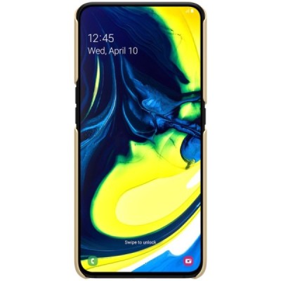Samsung Galaxy A80 (A805F) Nillkin Frosted Shield auksinis plastikinis dėklas / Priedai.lt