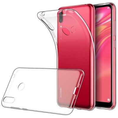 Huawei Y7 2019 (Y7 Prime 2019) skaidrus (permatomas) silikoninis TPU ploniausias pasaulyje dėklas / Priedai.lt