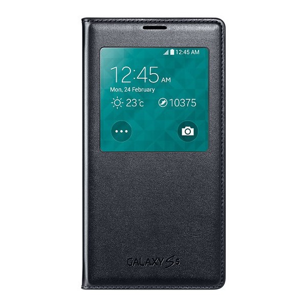 „Samsung“ S View Cover tahke kaaned - must (Galaxy S5 / S5 Neo)