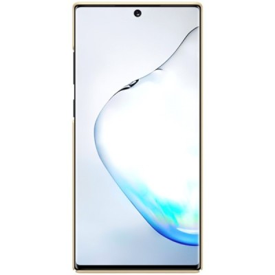 Nillkin Frosted Shield Samsung Galaxy Note 10+ (N975F) auksinis plastikinis dėklas / Priedai.lt