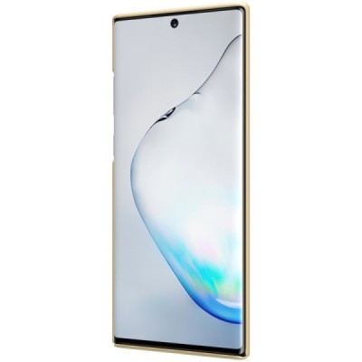 Nillkin Frosted Shield Samsung Galaxy Note 10+ (N975F) auksinis plastikinis dėklas / Priedai.lt
