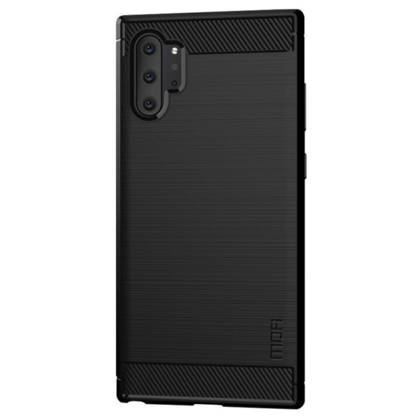„Mofi“ Kõva silikoon (TPU) kaaned - must (Galaxy Note 10+)