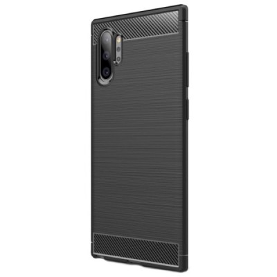 Samsung Galaxy Note 10+ (N975F) „Mofi“ kieto silikono TPU juodas dėklas - nugarėlė / Priedai.lt