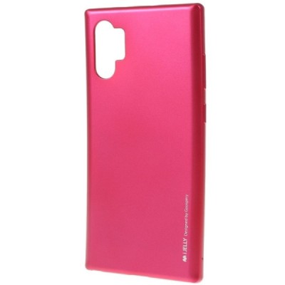 Samsung Galaxy Note 10+ (N975F) Mercury tamsiai rožinis kieto silikono tpu dėklas - nugarėlė / Priedai.lt