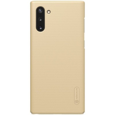 Nillkin Frosted Shield Samsung Galaxy Note 10 (N970F) auksinis plastikinis dėklas / Priedai.lt