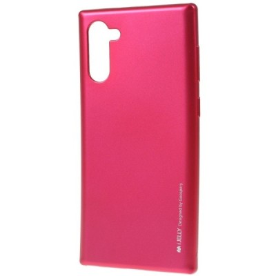 Samsung Galaxy Note 10 (N970F) Mercury tamsiai rožinis kieto silikono tpu dėklas - nugarėlė / Priedai.lt