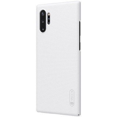 Nillkin Frosted Shield Samsung Galaxy Note 10+ (N975F) baltas plastikinis dėklas / Priedai.lt