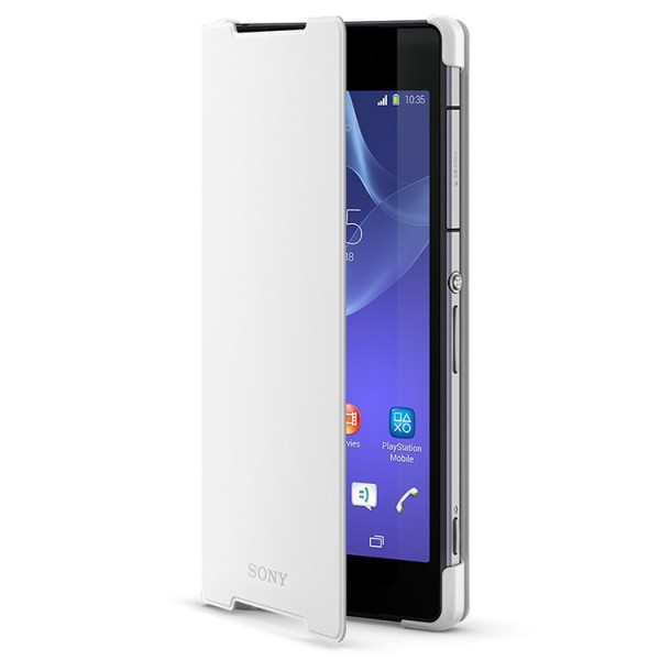 „Sony“ Style Cover Stand tahke kaaned - valge (Xperia Z2)