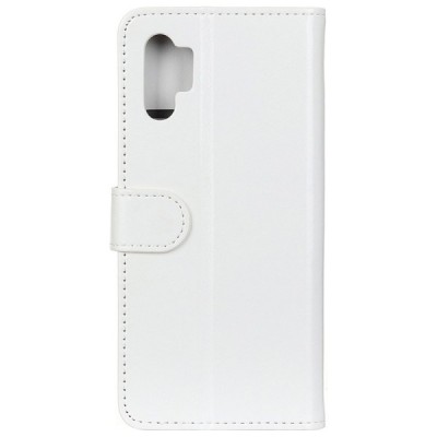 Samsung Galaxy Note 10+ (N975F) atverčiamas baltas odinis dėklas - piniginė / Priedai.lt