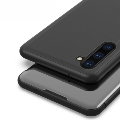 Samsung Galaxy Note 10 (N970F) plastikinis atverčiamas juodas dėklas / Priedai.lt