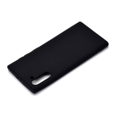 Samsung Galaxy Note 10 (N970F)juodas kieto silikono TPU ploniausias pasaulyje dėklas - nugarėlė / Priedai.lt