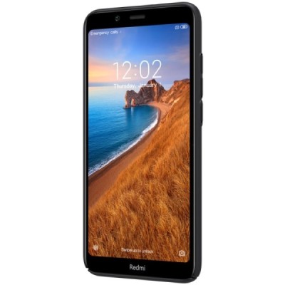 Xiaomi Redmi 7A Nillkin Frosted Shield juodas plastikinis dėklas / Priedai.lt