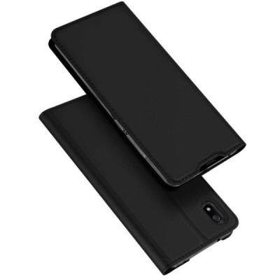 „Dux Ducis“ Skin serijos Xiaomi Redmi 7A juodas odinis atverčiamas dėklas / Priedai.lt