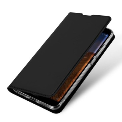 „Dux Ducis“ Skin serijos Xiaomi Redmi 7A juodas odinis atverčiamas dėklas / Priedai.lt