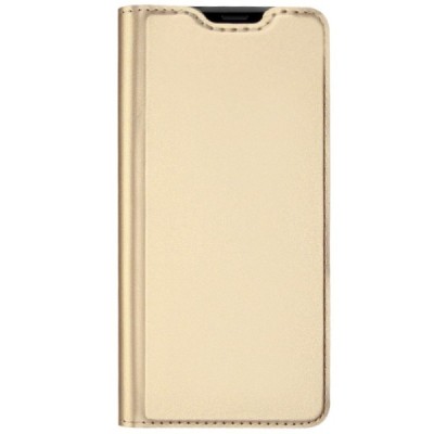 „Dux Ducis“ Skin serijos Xiaomi Redmi 7A auksinis odinis atverčiamas dėklas / Priedai.lt