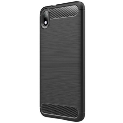 Xiaomi Redmi 7A „Carbon“ kieto silikono TPU juodas dėklas - nugarėlė / Priedai.lt