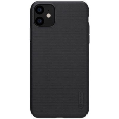 Nillkin Frosted Shield Apple iPhone 11 juodas plastikinis dėklas / Priedai.lt