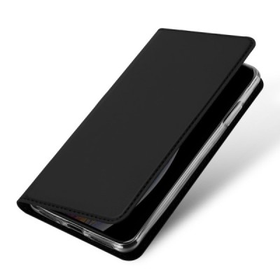 „Dux Ducis“ Skin serijos Apple iPhone 11 juodas odinis atverčiamas dėklas / Priedai.lt