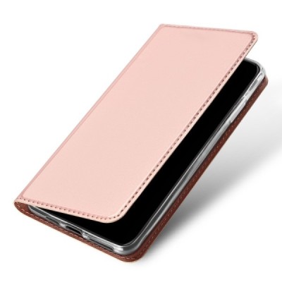 „Dux Ducis“ Skin serijos Apple iPhone 11 Pro rožinis odinis atverčiamas dėklas / Priedai.lt