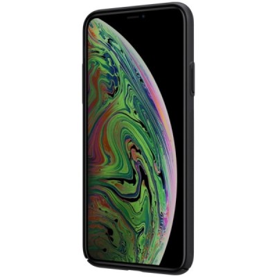 Nillkin Frosted Shield Apple iPhone 11 Pro Max juodas plastikinis dėklas / Priedai.lt