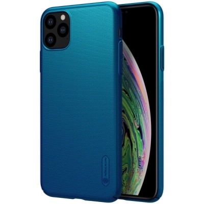 Nillkin Frosted Shield Apple iPhone 11 Pro Max mėlynas plastikinis dėklas / Priedai.lt
