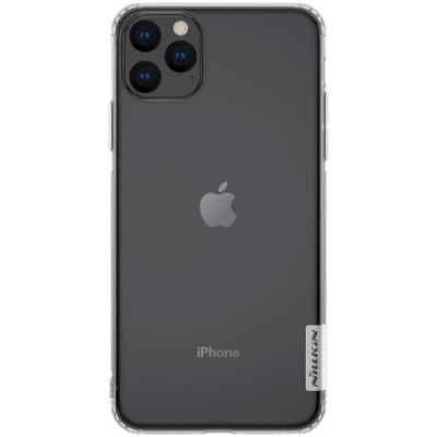 Apple iPhone 11 Pro Max Nillkin Nature plonas skaidrus (permatomas) silikoninis TPU bespalvis dėklas / Priedai.lt